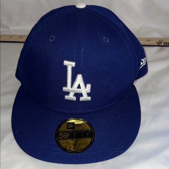 New Era Other - New Era Blue Cap with White Dodgers Baseball Emblem